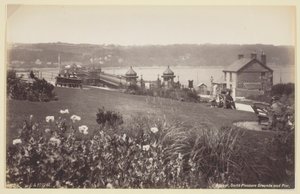 Bangor, giardini di piacere di Garth e molo, 1860-94 da Francis Bedford