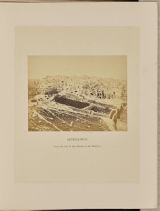 Betlemme dal tetto della Chiesa della Natività da Francis Bedford