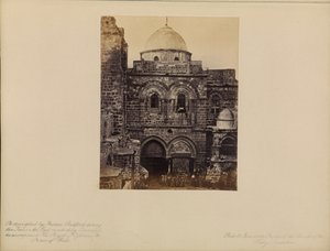 Gerusalemme - Facciata della Chiesa del Santo Sepolcro da Francis Bedford