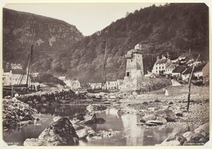 Lynmouth dal mare, 1860-94 da Francis Bedford