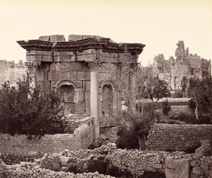 Il Tempio circolare (Tempio di Venere), Baalbek da Francis Bedford