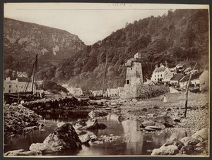 [Villaggio vicino al fiume] da Francis Bedford
