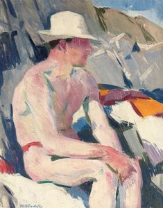 Bagnante con un Cappello Bianco da Francis Campbell Boileau Cadell