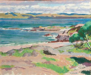 Ross di Mull da Traigh Mhor, Iona da Francis Campbell Boileau Cadell