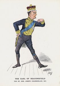 Il conte di Beaconsfield, The Rt Hon Joseph Chamberlain da Francis Carruthers Gould