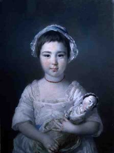 Ritratto di Lady Ann Fitzpatrick con una Bambola