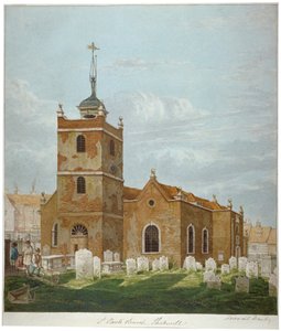 Chiesa di San Paolo, Shadwell, Londra, c1810