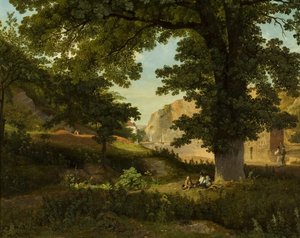 Clifton Rocks da Rownham Fields, c.1821 da Francis Danby