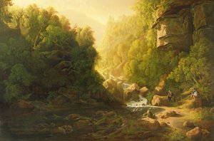 Il torrente di montagna, c.1820-30 da Francis Danby