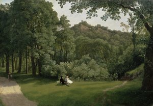 Veduta dei boschi del castello di Blaise da Francis Danby