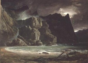 Veduta di un lago in Norvegia da Francis Danby