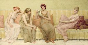 Leggendo la storia di Oenone da Francis Davis Millet
