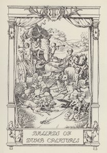 Un altro libro di versi per bambini: Ballate di creature stupide (litografia) da Francis Donkin Bedford