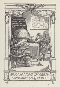 Un altro libro di versi per bambini: Lezioni facili di grammatica e geografia (litografia) da Francis Donkin Bedford