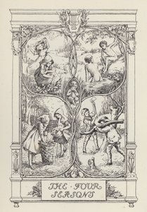 Un altro libro di versi per bambini: Le quattro stagioni (litografia) da Francis Donkin Bedford