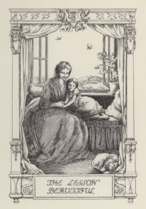 Un altro libro di versi per bambini: La lezione bella (litografia) da Francis Donkin Bedford