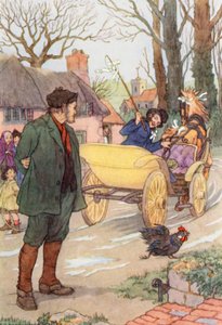 Illustrazione per Il grillo del focolare di Charles Dickens (litografia a colori) da Francis Donkin Bedford