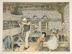 The Clockwinder, da Four and Twenty Toilers, pub. 1900 (litografia a colori) da Francis Donkin Bedford