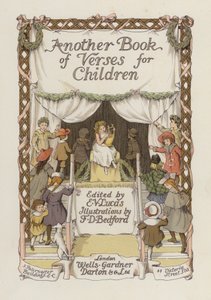 Illustrazione del frontespizio di Un altro libro di versi (litografia a colori) da Francis Donkin Bedford