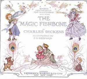 Frontespizio, da The Magic Fishbone pubblicato da Warne  Co, 1940 circa (litografia a colori) da Francis Donkin Bedford