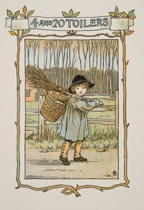Vignetta da Four and Twenty Toilers, pub. 1900 (litografia a colori) da Francis Donkin Bedford