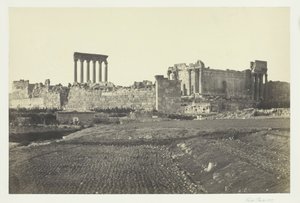 Baalbec, dal sud, 1857 da Francis Frith