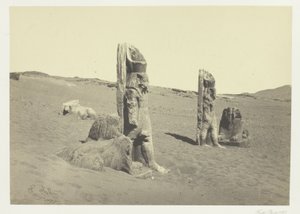 Colossi e sfingi a Wady Saboua, Nubia da Francis Frith