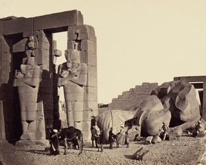 Colosso caduto dal Ramesseum, Tebe da Francis Frith