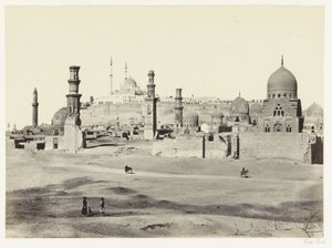 Vista sulla parte meridionale della necropoli al Cairo