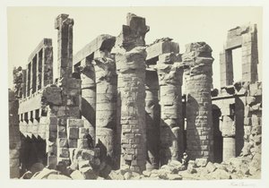 Sala delle colonne, Karnak da Francis Frith