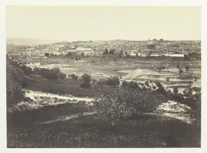 Gerusalemme, dal Monte degli Ulivi, No.1, 1857 da Francis Frith