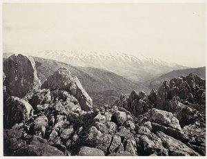Monte Hermon, il monte della Trasfigurazione da Francis Frith
