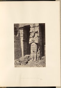 Colonne Osiride a Medinet Habou, Tebe da Francis Frith