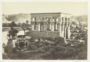 Il Letto del Faraone, Philæ, dal Grande Tempio, 1857 da Francis Frith