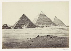 Piramidi di Giza da Francis Frith