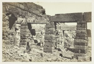 Portico del Tempio di Cerf Hossayn, Nubia da Francis Frith