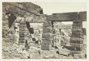 Portico del Tempio di Cerf Hossayn, Nubia, 1857 da Francis Frith