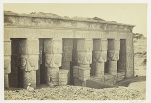 Portico del Tempio di Dendera da Francis Frith