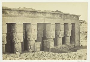 Portico del Tempio di Dendera da Francis Frith