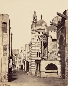 Vista della strada al Cairo da Francis Frith