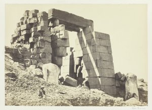 Il pilone di granito, Tebe da Francis Frith