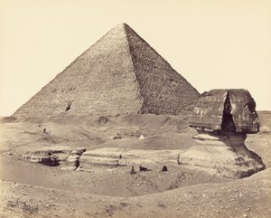La Grande Piramide e la Sfinge da Francis Frith