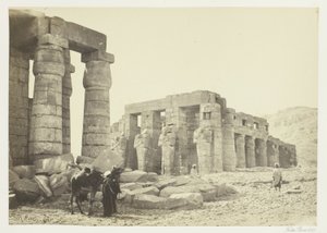 Il Memnonium, Tebe, dalla pianura