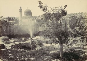 La Moschea di Omar, Gerusalemme, 1857 da Francis Frith