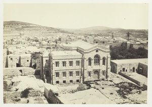 La nuova chiesa inglese dalla torre di Ippico, Gerusalemme da Francis Frith
