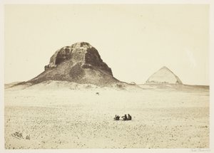 Le piramidi di Dahshoor da Francis Frith