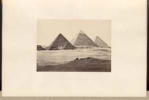 Le piramidi di El-Geezeh da Francis Frith