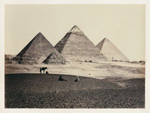 Le piramidi di El-Giza da sud-ovest da Francis Frith