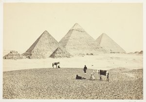 Le Piramidi di El Geezeh, da sud-ovest, 1857 da Francis Frith