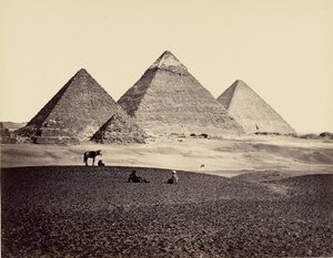 Le piramidi di Giza da sud-ovest da Francis Frith